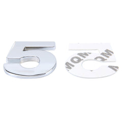 Car Vehicle Badge Emblem 3D Number One Self-adhesive Sticker Decal, Size: 3.6*4.5*0.5cm, 5, 6, 7, 8, 1, 2, 3, 4