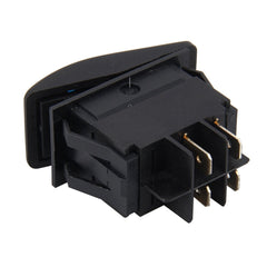 Car Truck Boat Switch Toggle Light Switch 4pin Waterproof 12/24V Bar Style Blue Toggle Reverse Rocker Rear Light Switch Car Auto Universal DIY 4 Pin Boat Cap OFF-ON Push Button with Indicator Light, Button 2