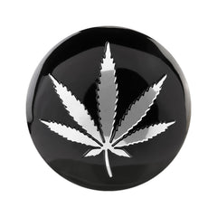 4 PCS Car-Styling Silver Leaves Pattern Metal Wheel Hub Decorative Sticker, Diameter: 5.8cm, Silver Leaves