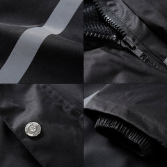 Durable Reflective Motorcycle Split Raincoat Pants Riding Bicycle Electric Bike Windproof Waterproof Rain Wear for Adult, Size: 2XL(Black), Size: 2XL