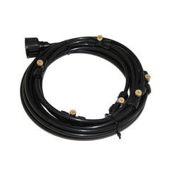 Outdoor Lawn Garden PE Hose Mist Watering Line Misting Cooling System with 26 x Mist Nozzles, Length: 18m, Length: 18m