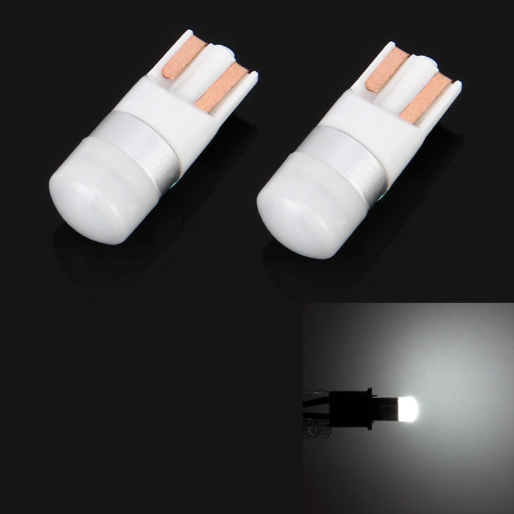2 PCS T10/W5W/194/501/168 1W 70LM 6000K White LED Bulb Car Reading Lamp Clearance Light, DC 12V, 2 PCS 1W 70LM 6000K