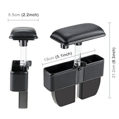 Universal Car Multi-functional Console Side Pocket Seat Gap Side Storage Box with Elbow Support Pad, with Pad