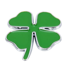 Four Leaf Clover Herb Luck Symbol Badge Emblem Labeling Sticker Styling Car Dashboard  Decoration, Size: 7.5*6cm, Size: 7.5x6cm