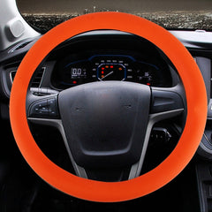 Crocodile Texture Universal Rubber Car Steering Wheel Cover For 34-48cm Wheel