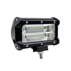 5 inch 18W 24 LED Waterproof IP67 Two Bar Modified Off-road Lights Spotlight Light Car Work Lights, DC 9-48V, Spot/72W/6000K 3000LM, Yellow/18W/3000K 1080LM