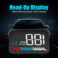 M7 3.5 inch Universal Car OBD2 + GPS HUD Vehicle-mounted Head Up Display Fuel Consumption, M7