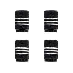 4PCS Metal Plated Circular Shape Universal Tire Valve Stem Cap With White Diamond, Circular Shape