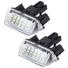 2 PCS License Plate Light with 18  SMD-3528 Lamps for Toyota,2W 120LM,6000K, DC12V(White Light), For Toyota1