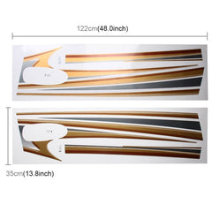 5 PCS SUV Body Decorative Strip Brand Car Streamline Shining Sticker for Toyota Prado4000 2011 Version, For 2011 Version Prado 4000
