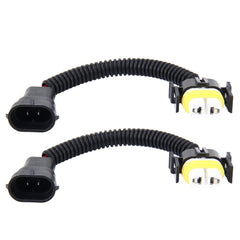 2 PCS H11 Car HID Xenon Headlight Male to Female Conversion Cable with Ceramic Adapter Socket, H11