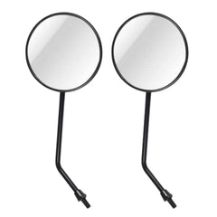 2 PCS Motorcycle Universal ABS Shell Metal Holder Rear VIew Mirror for JH70 JC70 CG125, JH70 JC70 CG125