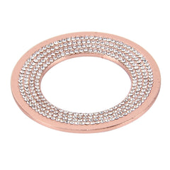 Car Aluminum Steering Wheel Decoration Ring with Diamonds For Volkswagen