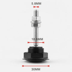 Car Mini Stainless Steel Quick-pins Push Button Billet Hood Pins Lock Clip Kit, Mini Stainless Steel (Silver), Mini Stainless Steel (Black)