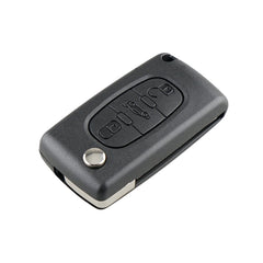 For PEUGEOT Car Keys Replacement 3 Buttons Car Key Case with Grooved, without Holder, For PEUGEOT