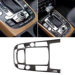 Car Carbon Fiber Gear Position Panel Decorative Sticker for Audi 2010-2018 Q5 / 2009-2016 A4L / 2009-2016 A5, Left Drive, Gear Position (C)