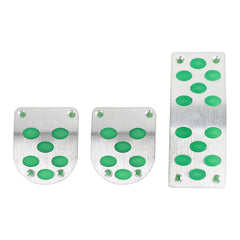 3 in 1 Small Luminous Non-Slip Automatic Gear Car Pedals Foot Brake Pad Cover Set, 3 in 1