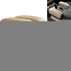 2 PCS Universal Car PU Leather Wrapped Armrest Box Cushion Car Armrest Box Mat with Storage Box, 2pcs(Beige), 2pcs(Brown), 2pcs(Black), 2pcs (Black Red), 2pcs(Black White)