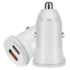 PD 20W USB-C / Type-C + QC 3.0 USB Interface Fast Charging Car Charger