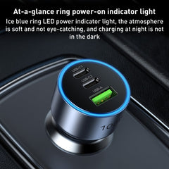 MOMAX UC17E 100W USB-C / Type-C x 2 + USB Three Ports Car Charger, 100W