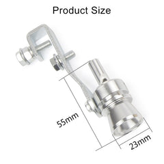 Universal Aluminum Turbo Sound Exhaust Muffler Pipe Whistle Car / Motorcycle Simulator Whistler, Size: M, Outside Diameter: 23mm, Size: M (Silver), Size: M (Black), Size: M (Gold), Size: M (Blue), Size: M (Red)
