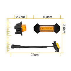 For Toyota Tacoma TRD 2016-2019 3 in 1 Car LED Front Grille Warning Lights, Daytime Running Lights & Wide Lights, 3 in 1