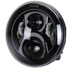 7 inch Round LED Motorcycle Headlight Modified Spotlight for Honda, For Honda, For Honda Silver