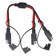 SAE One to Two Connection Extension Cable Car Power Cord, SAE One to Two