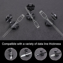 Car Carbon Fiber Magnetic Clamp Cable Storage Box Creative Desktop Hub Organizer, Desktop Hub Organizer