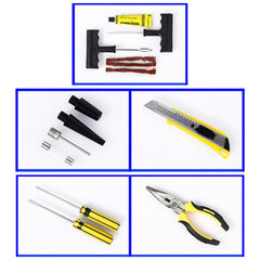 Car 12V Portable Inflatable Cylinder Pedal Pointer Air Pump with Light & Tool Box, Pointer with Tool Box