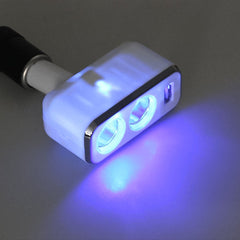 SHUNWEI SD-1909 80W 0.8A Car 2 in 1 USB Charger 90 Degree Free Rotation Cigarette Lighter, SD-1909, SD-1909 (Black)