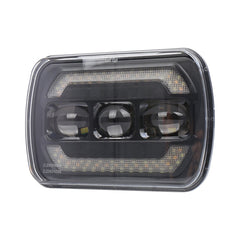 2073S 1 Pair 7 inch Car Square Headlight Work Light, 2073S