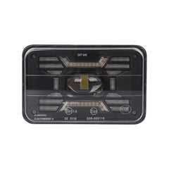 OL-2051S 1 Pair 4x6 inch Off-road Vehicle Modified Angel Devil Eyes Rectangular Headlight, OL-2051S