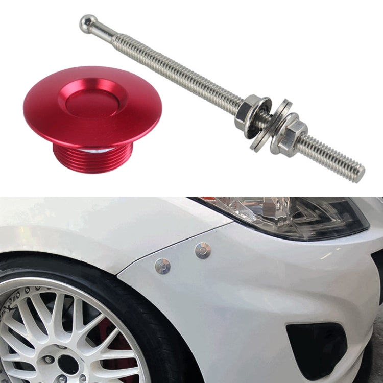 100mm Stainless Steel Quick-pins Push Button Billet Hood Pins Lock Clip Kit, 100mm (Red), 100mm (Blue), 100mm (Black), 100mm (Silver)
