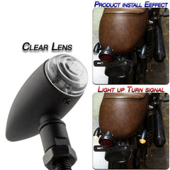 2 PCS KC805 Motorcycle Retro Metal Turn Signal Light
