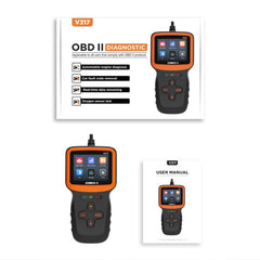 V317 Car Fault Detector OBD2 ELM327 Scanner Code Reader, V317
