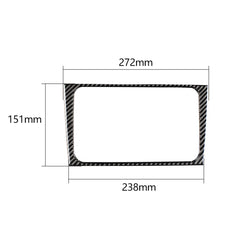 Carbon Fiber Car CD Panel Decorative Sticker for Volkswagen Golf 6 2008-2012, CD Panel