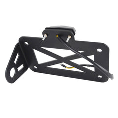 Motorcycle American Cruise Retro License Plate Holder with Light, License Plate Holder