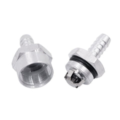 Car 8mm Aluminium Alloy Fuel Petrol One Way Non Return Check Valve, 8mm Silver
