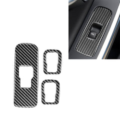 3 PCS Car Carbon Fiber Window Lifting Button Decorative Stickers for Volvo V60 2010-2017 / S60 2010-2018, Right Drive, Window Lifting Button, Right Drive