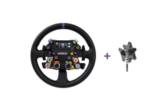 Conspit 310 APEX racing steering wheel and base by Trak Racer UK, ergonomic design for racing simulation setups.