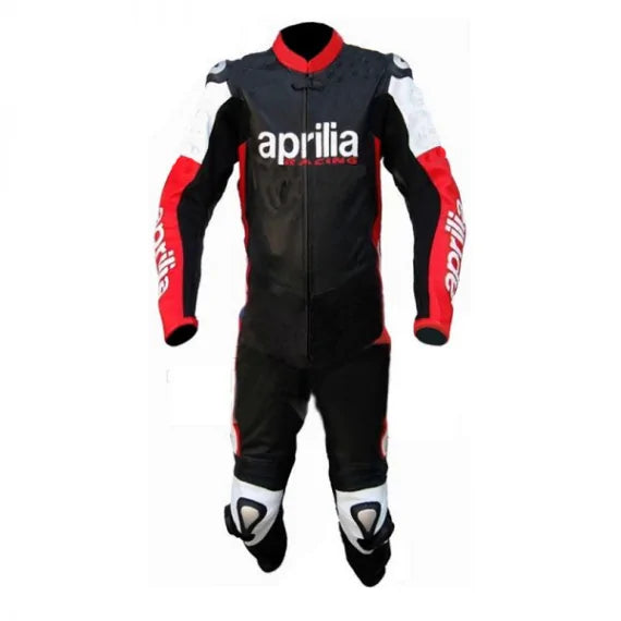 Custom Aprilia Racing Motorcycle Leather Suit