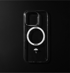 Slim Clear iPhone 16 Pro Case with White MagSafe Ring - Umbrella Icon | The Iconic Slim