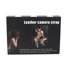 Quick Release Anti-Slip Shoulder Leather Harness Camera Strap with Metal Hook for SLR / DSLR Cameras (Left Shoulder), Left Shoulder, Right Shoulder