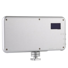 LED011S Pocket 180 LEDs Professional Vlogging Photography Video & Photo Studio Light with OLED Display & Cold Shoe Adapter Mount for Canon / Nikon DSLR Cameras, 180 LED