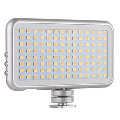 LED-013 Pocket 112 LEDs Professional Vlogging Photography Video & Photo Studio Light with OLED Display & Cold Shoe Adapter Mount for Canon / Nikon DSLR Cameras, 112 LED