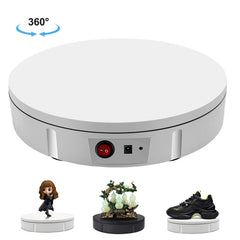 22cm Electric Rotating Display Stand Video Shooting Props Turntable, Load: 50kg, US Plug, 22cm, US Plug