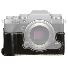 1/4 inch Thread PU Leather Camera Half Case Base for FUJIFILM X-T4, For FUJIFILM X-T4