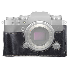 1/4 inch Thread Litchi Texture PU Leather Camera Half Case Base for FUJIFILM X-T4, For FUJIFILM X-T4 Litchi