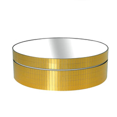 12cm 360 Degree Rotating Turntable Mirror Electric Display Stand Video Shooting Props Turntable, Load: 3kg, 12cm Mirror Sequins Gold, 12cm Mirror Sequins Silver